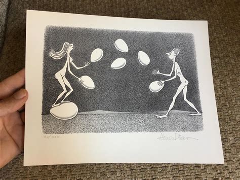 Signed Limited Edition Naked People Lithograph Book Abner Dean Art Photos