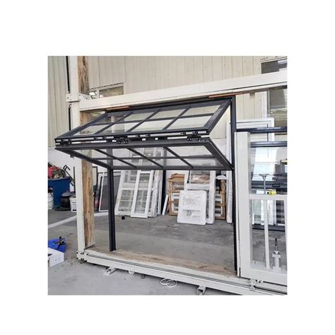 Aluminum Storefront Electric Vertical Sliding Bi Folding Up Windows And