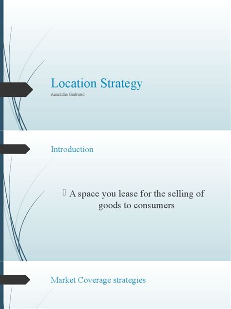 Location Strategy | PDF | Retail | Brand