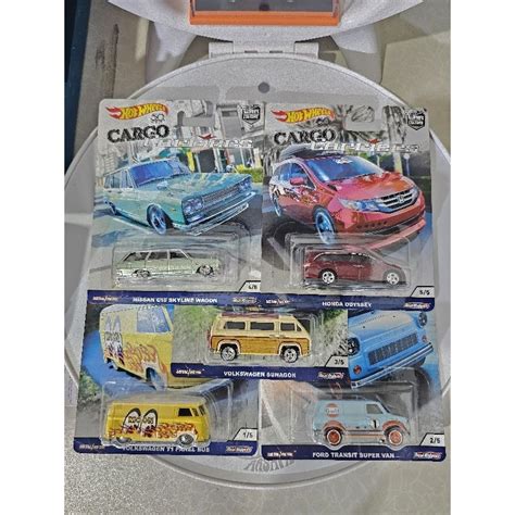 Jual Hot Wheels Car Culture Cargo Carriers Nissan C Skyline Wagon Honda Odyssey Vw