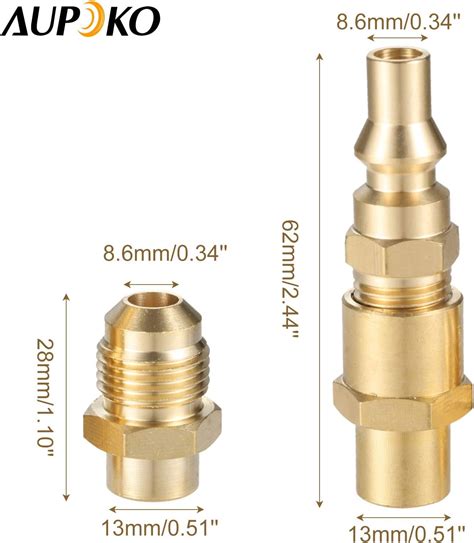 Aupoko Adaptador de conexión rápida RV de 14 de pulgada adaptador de