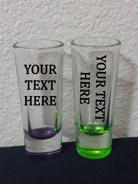 Shot Glass Personalized Vinyl Lettering Custom Shot Glass