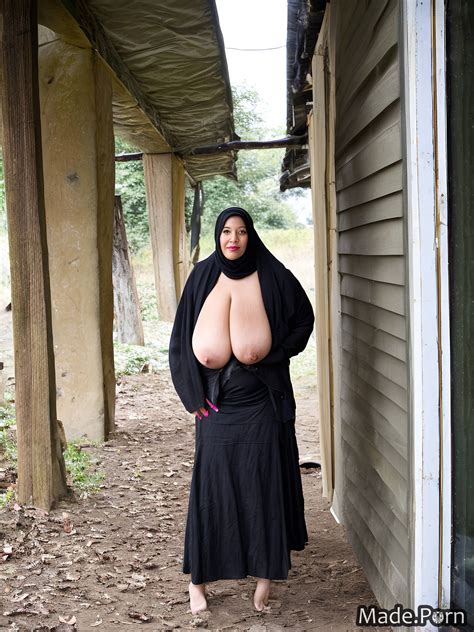 Porn Image Of 50 Hairy Nude Woman Hijab Thick Photo Gigantic Boobs Created By AI