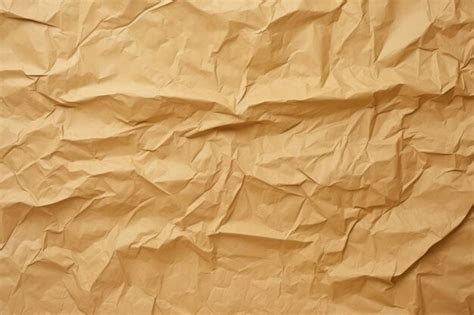 Premium AI Image | Exploring the Organic A Crumpled Craft Brown Paper as a Sustainable Canvas ...