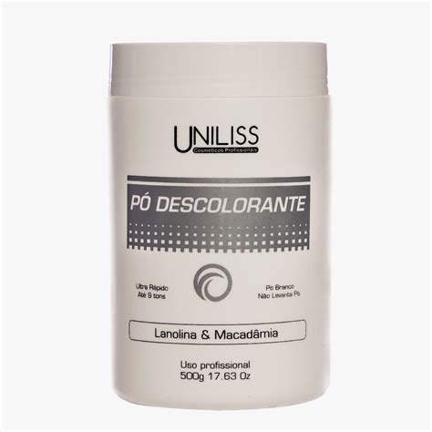 Pó Descolorante No Shampoo - PÓ DESCOLORANTE BRANCO UNILISS 500gr - Esbanja Beleza