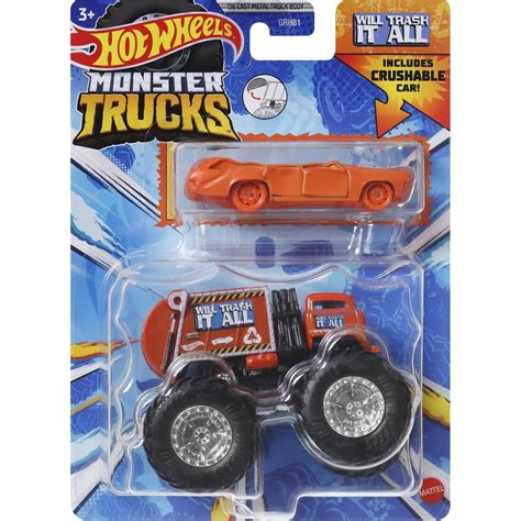 Mattel Hot Wheels Monster Trucks Will Trash It All Combo Pack Grh Hwn Toys Shop Gr