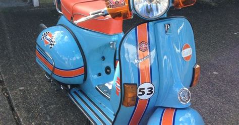 My Vespa PX In Gulf Racing Colours GUlF Pinterest Vespa Px