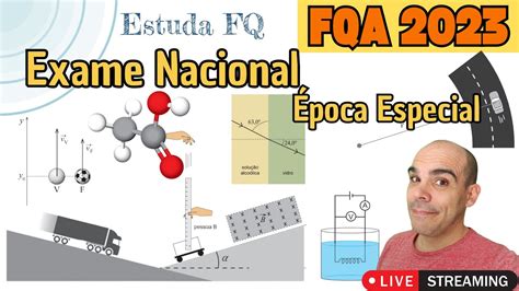 Exame Nacional FQA 2023 EE Resolução completa YouTube