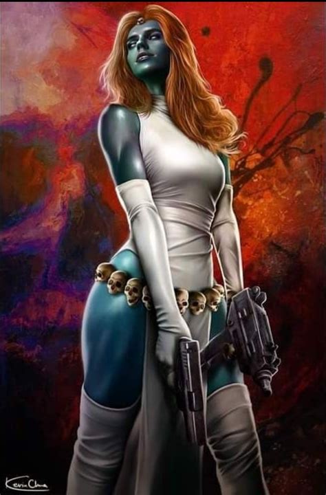 Rule 34 1girls Artist Request Blue Skin Breasts Female Female Only Marvel Marvel Comics Mature