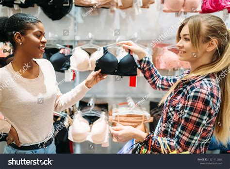 Two Women Shopping Lingerie Department Stock Photo Edit Now 1321112366
