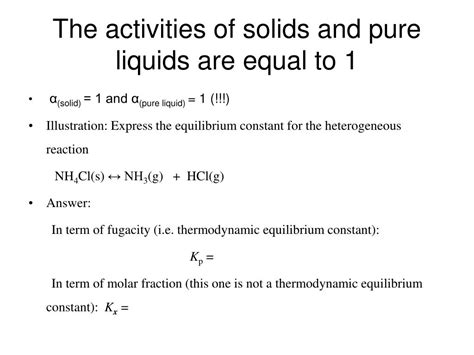 Ppt Thermodynamic Equilibrium Constant K Powerpoint Presentation