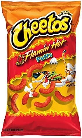 Cheetos Flamin Hot Puffs Ounce Amazon Co Uk Grocery