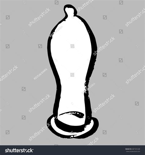 Latex Condom Realistic Vector Illustration Contraceptive Stock Vector