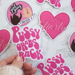 Pussy Grabs Back Sticker Etsy