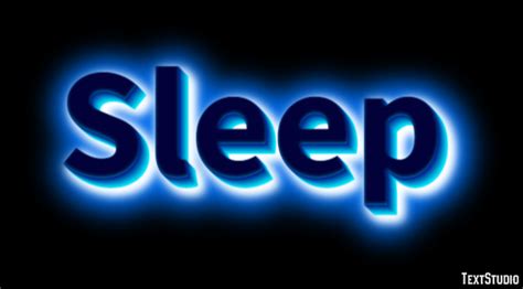 Sleep Text Effect And Logo Design Word