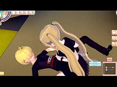 Eroge Koikatsu Titty Fuck Special Edition 3dcg Anime Video With Blonde Huge Breasts Gal Jk