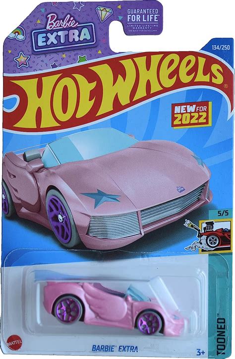 Amazon Hot Wheels Barbie Extra Tooned 5 5 Pink Toys Games