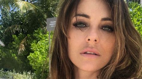 Liz Hurley 58 Commands Attention In Tiny String Bikini In Steamy Sauna Photos HELLO