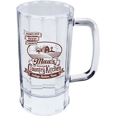 14oz Plastic Fluted Beer Mug With Handle Bm14 Howw Promotional Products