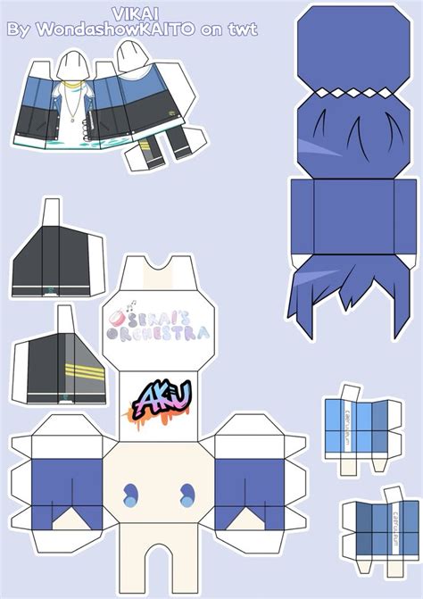 Vivid Bad Squad Kaito By Aku In 2024 Kaito Paper Doll Template