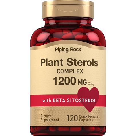 Plant Sterols Complex w/ Beta Sitosterol, 1200 mg (per serving), 120 ...