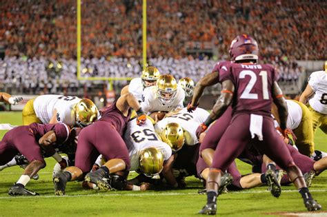 Notre Dame Victorious Over Virginia Tech In Gridiron Showdown