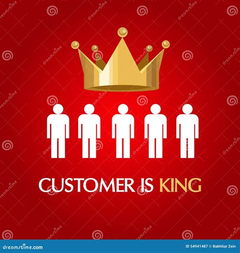 Customer Is King 3d Words Crown Top Priority Service Stock Image