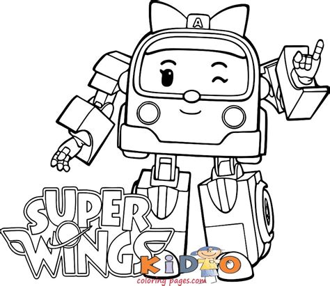 Super Wings Mira coloring books - Kids Coloring Pages