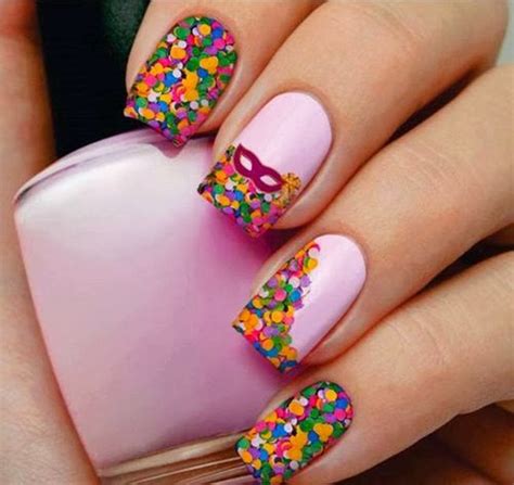 Modelos De Unhas Para O Carnaval - UNHAS DECORADAS PARA CARNAVAL 2020 Ideias, Fotos e Passos!