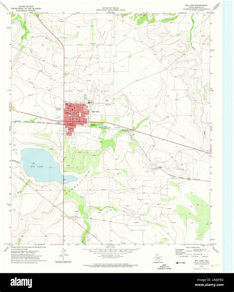 Map of big lake texas hi-res stock photography and images - Alamy