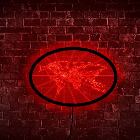 World Map Lamp World Map Light World Map Led World Map Wall Etsy