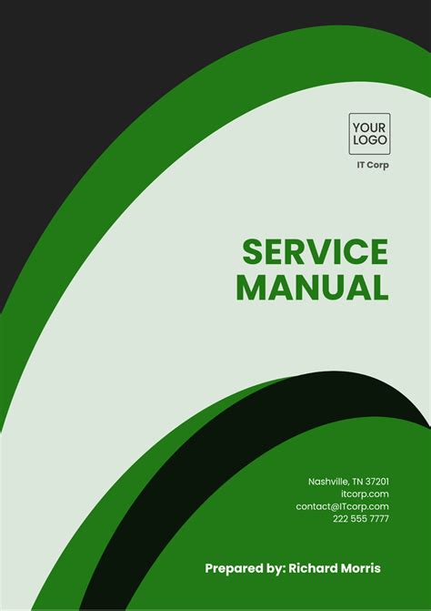 service manual template  edit