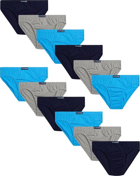 Brandclub U S Polo Assn Men S Bikini Briefs 12 Pack Classic Bikini Underwear Briefs For