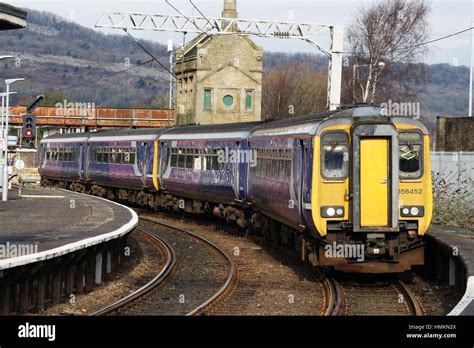Diesel Multiple Unit Train At Carnforth Stock Photo Alamy