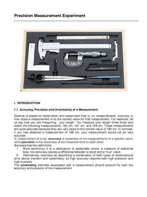 Measurement Pdf Accuracy And Precision Observational Error