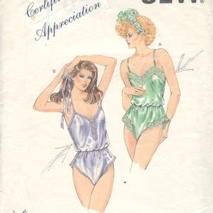 Kwik Sew Misses Lingerie Pattern Teddy Pattern Womens Vintage Sewing Pattern Uncut Size Xs