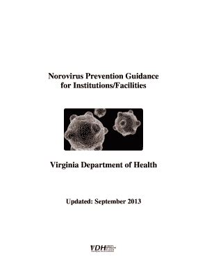 Fillable Online Norovirus Prevention Guidance Fax Email Print Pdffiller