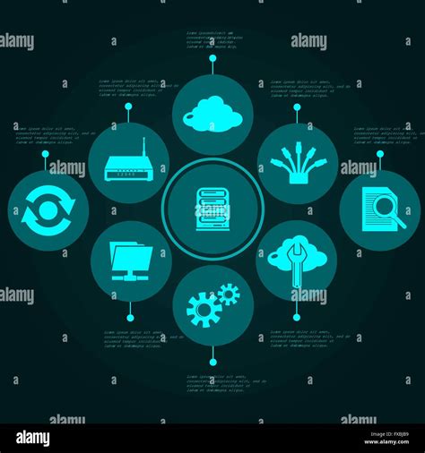 network infographics set stock vector image art alamy
