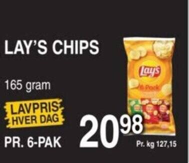 Lay S Chips Tilbud Hos Abc Lavpris