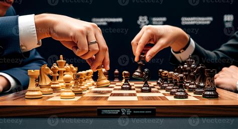 chess players engaging   strategic game  stock photo