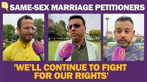 Battle Does Not End Here Same Sex Marriage Petitioners Post Sc Verdict The Quint Youtube