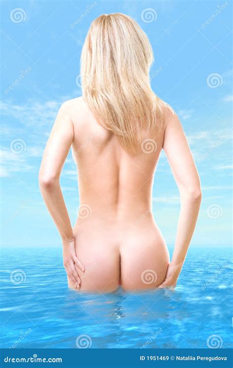 Beautiful Naked Woman Standing In The Water Stock Image Image Of Figure Relax