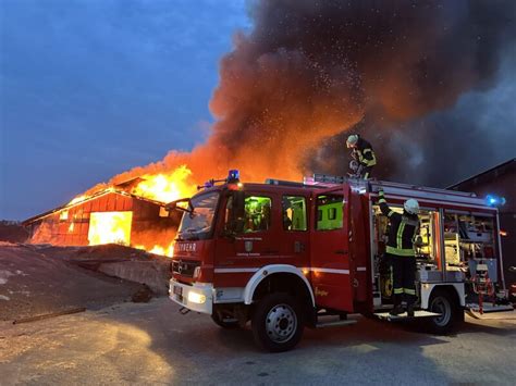 Einsatz Feuer Bauernhof Freiw Feuerwehr Vreden