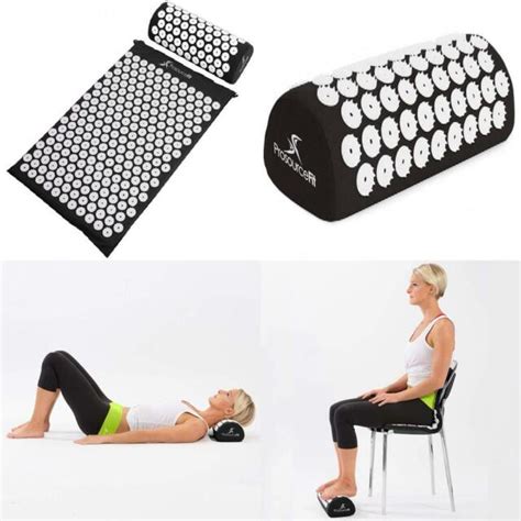 Prosource Fit Acupressure Mat And Pillow Set For Back Neck Pain Relief