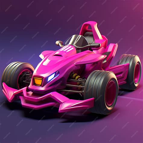 Premium Photo Vibrant And Colorful Pink Racing Car With
