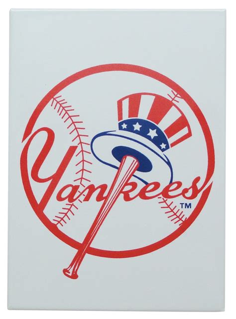 Ny Yankees Classic Magnet White
