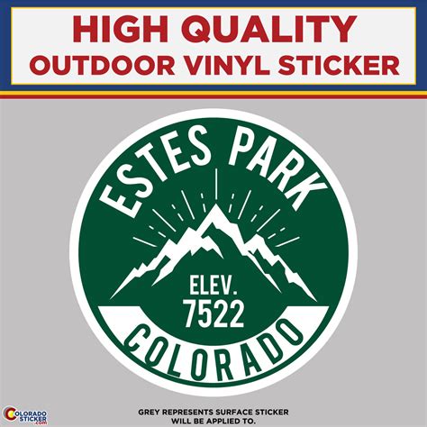 Estes Park Colorado, High Quality Vinyl Sticker Perfect for your car