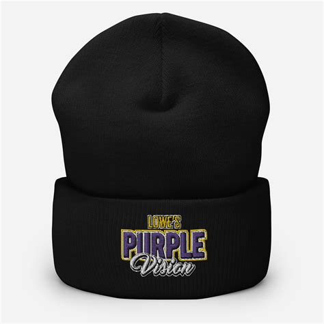 Purple Vision Beanie - Lowes Pellets & Grain, Inc.