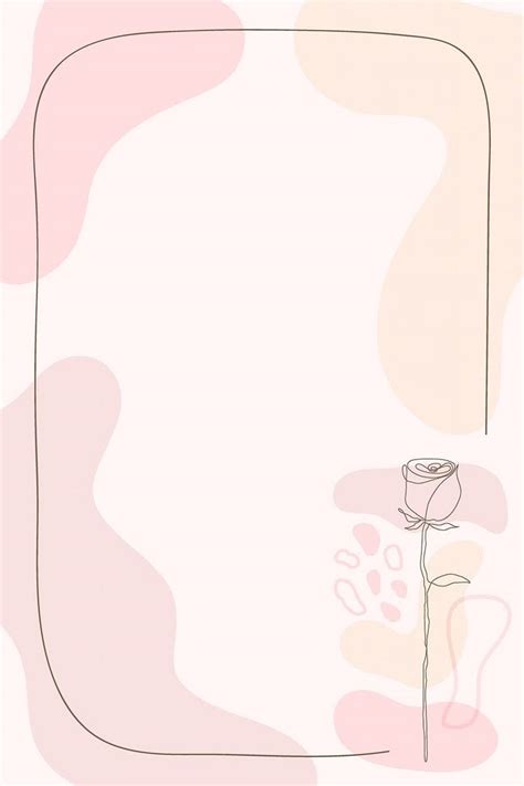 premium image  pink flower frame feminine background