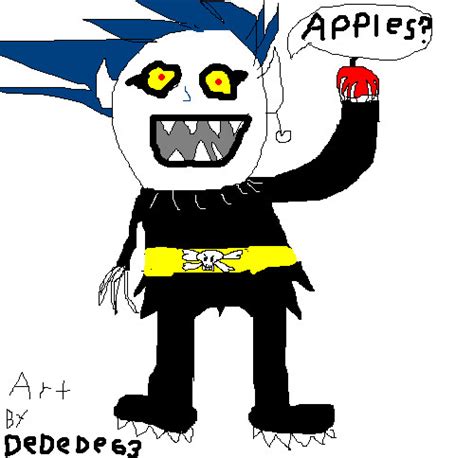 ryuk loves apples :) by dedede63 on DeviantArt